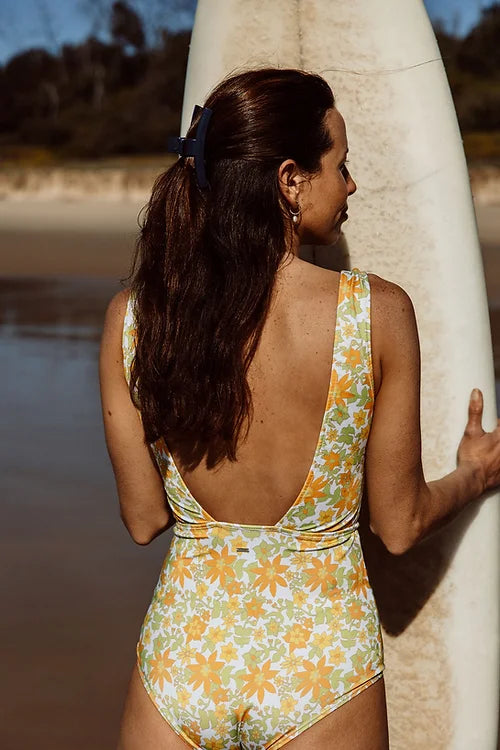 Lemon top yellow swimsuit