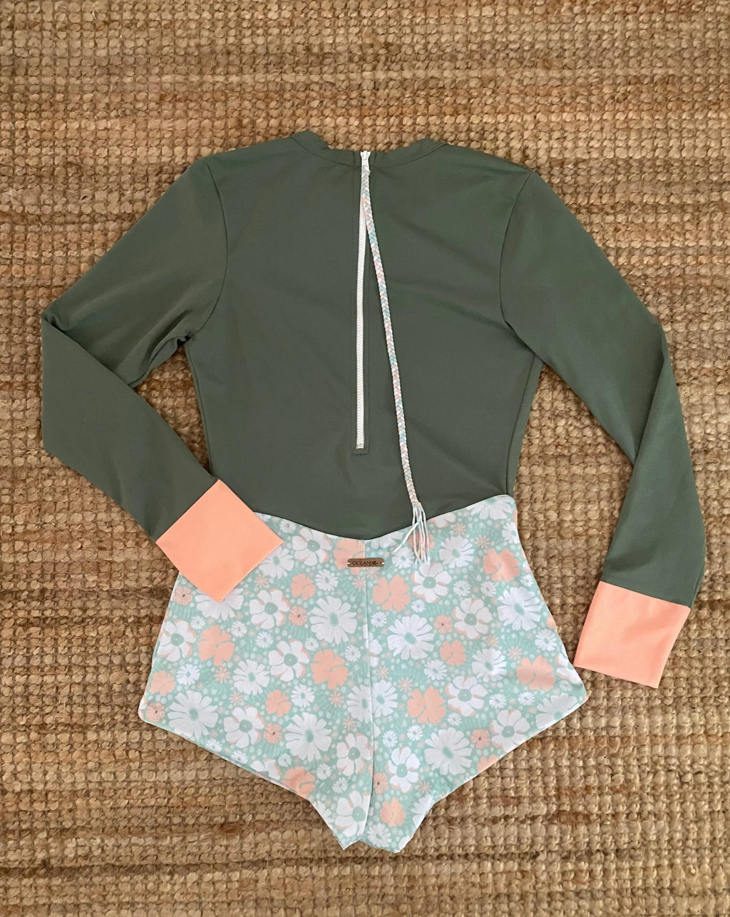 Lobitos Surf Suit - Long Sleeve - "The Green Goddess" (Boyleg)