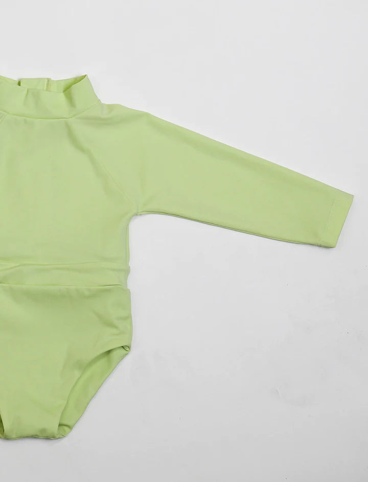 June Girls Long Sleeve One Piece - Melon