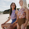 Lennox Surfsuit in Purple & Lily