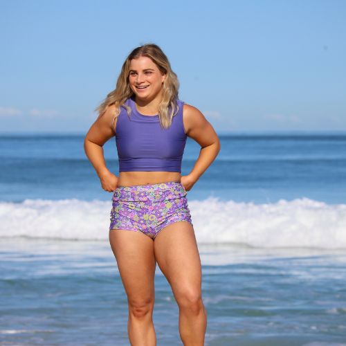 Bondi Crop in Purple