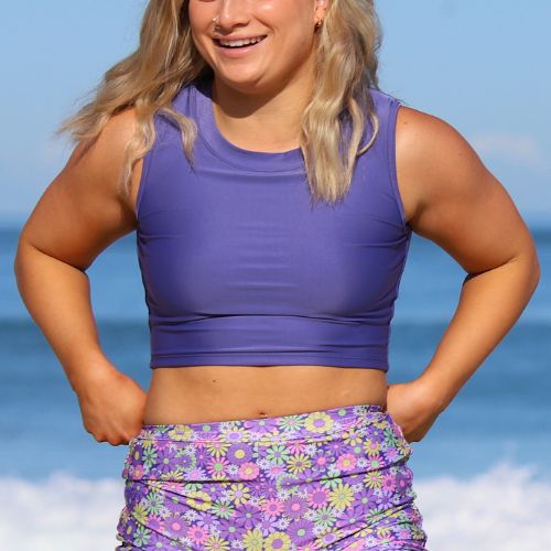 Bondi Crop in Purple