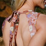 Lennox Surfsuit in Chocolate & Daisy