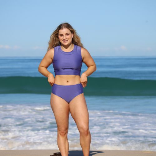 Bondi Crop in Purple