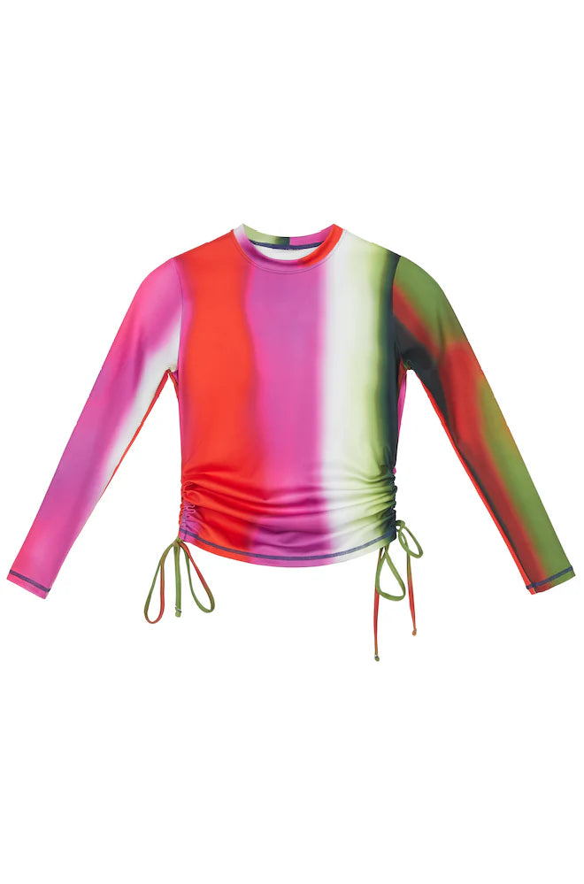 Ruched Rashguard - Ombre