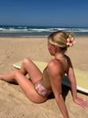 Sunshine Surfsuit in Chocolate & Daisy