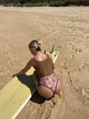 Sunshine Surfsuit in Chocolate & Daisy