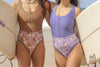 Sunshine Surfsuit in Purple & Lily