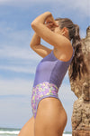 Sunshine Surfsuit in Purple & Lily