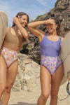 Sunshine Surfsuit in Purple & Lily