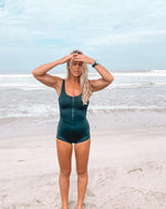 'Zicatela' Surf Suit - Nero (Boyleg)