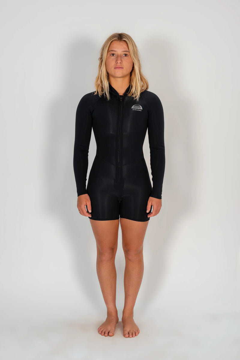 Yulex Spring Suit Front Zip | Black