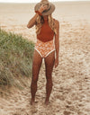 Lobitos Surf Suit - Rustic Flower Power (Cheeky)