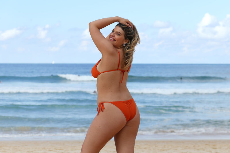 Rosa | Tangerine Brazilian Cut Bikini Bottom