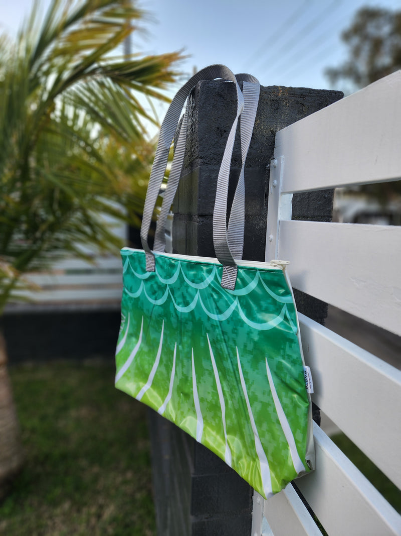 Recycled Pool Toy Tote Bag: Reptile