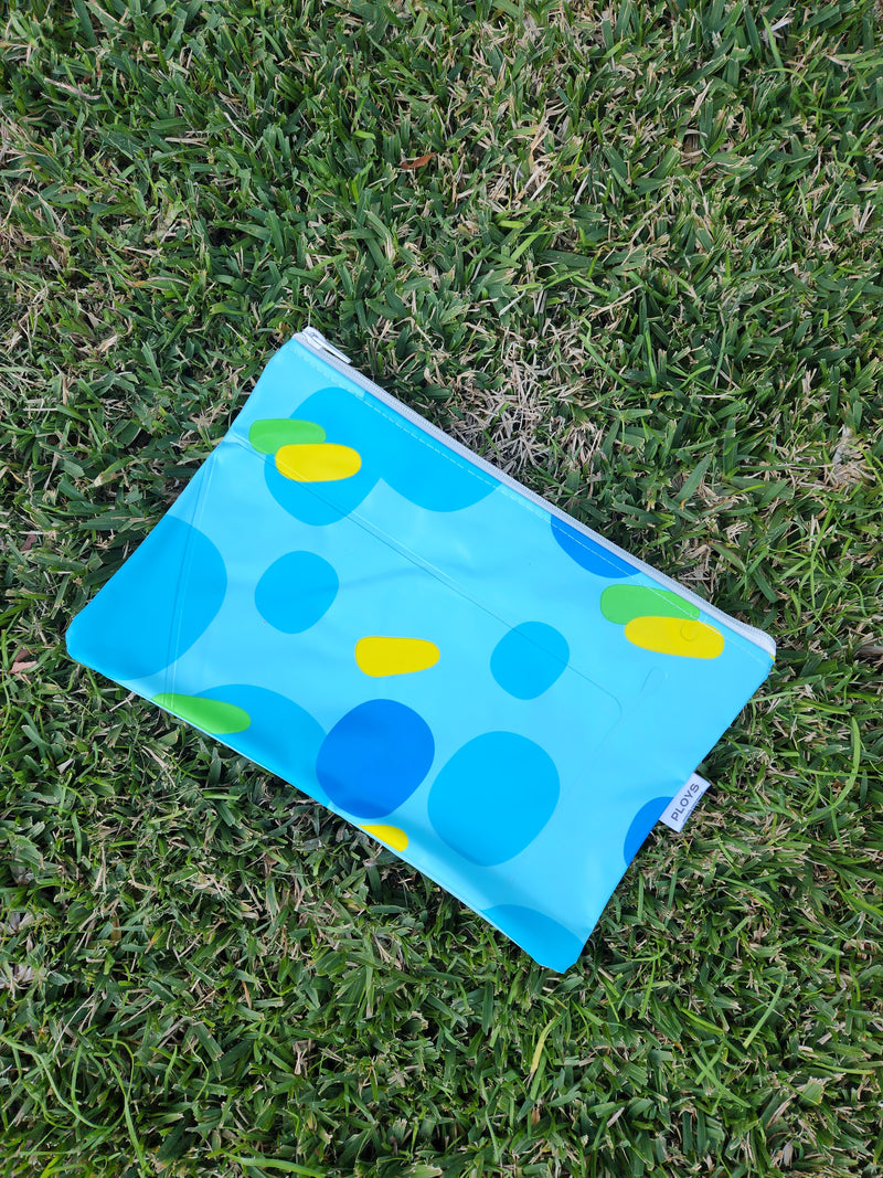 Recycled Pool Toy Maxi Pouch: Splash