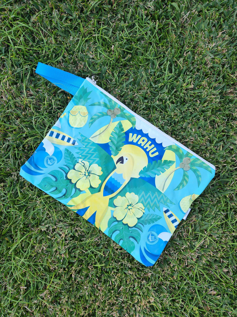 Recycled Pool Toy Jumbo Wet Bag: Tropical
