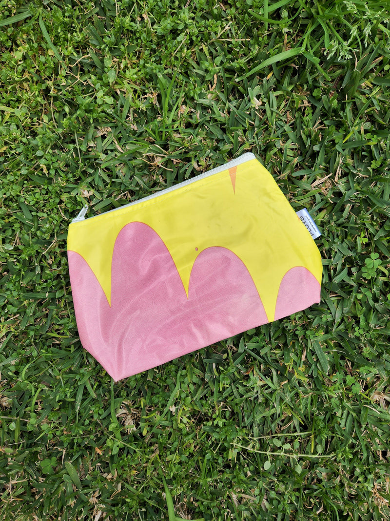 Recycled Pool Toy Toiletry Bag: Sunset