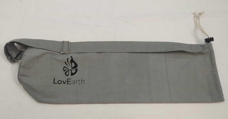 LovEarth Charcoal Eco Yoga Mat with bag