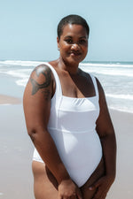 Lucy White Swimsuit // Pearl // Sustainable