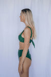 Shelly Bikini Bottom - Moss Green