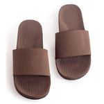 Men’s 100% recycled slides in soil brown by Indosole Australia