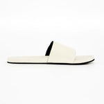 Men’s 100% recycled slides in sea salt white by Indosole Australia