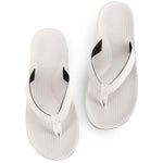 Mens 100% recycled thongs in sea salt white by Indosole Australia