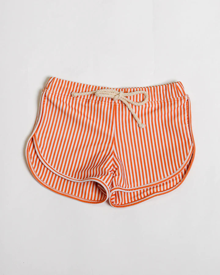 Mesa Kids Swim Trunks - Mandarin Stripe