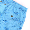 Recycled Plastic Swim Shorts - Blue Octopus