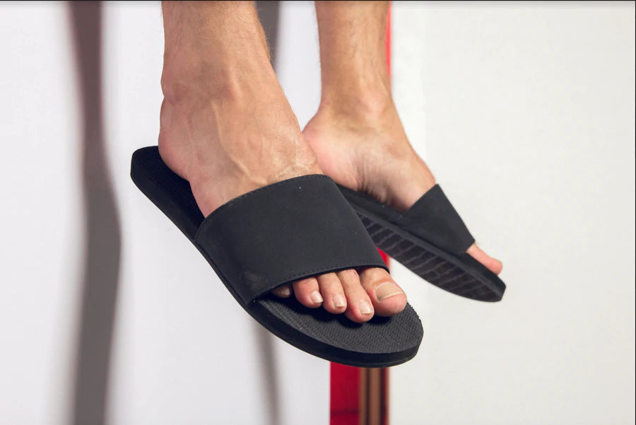 Black slides men shop